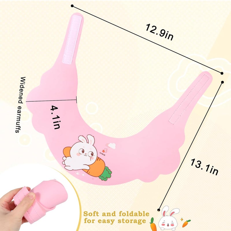 LADES Baby Shower Caps Shield - Adjustable Kids Bath Visor Hat Shampoo Washing Hair Protection Soft Cartoon for Toddler - Image 4